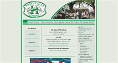 Desktop Screenshot of cityofhogansville.org