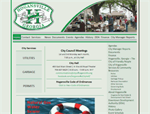 Tablet Screenshot of cityofhogansville.org